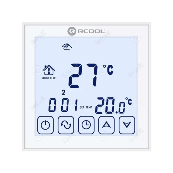 SZOBATERMOSZTÁT RCOOL VISION WIFI DIGITÁLIS PROGRAMOZHATÓ MODELL
